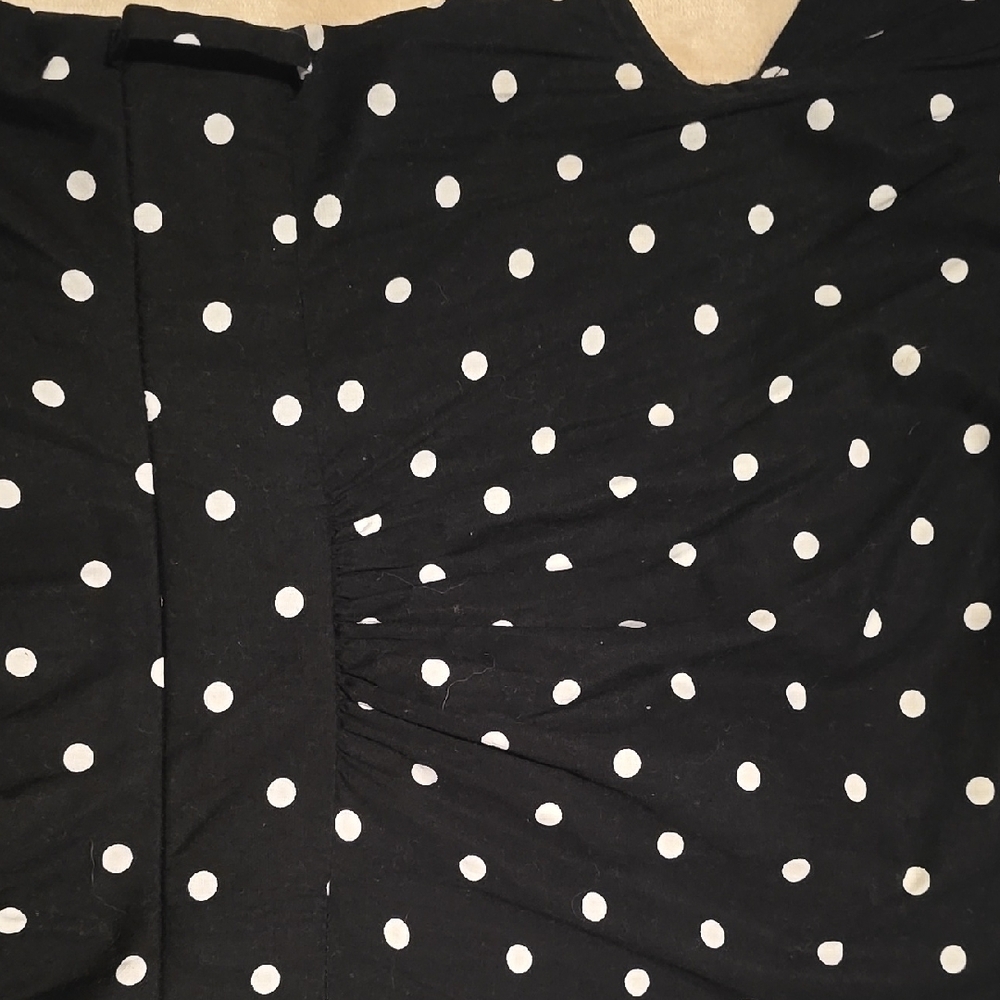 Retro 50's Pinup Black and White Polka Dot   Dress - Picture 14 of 14